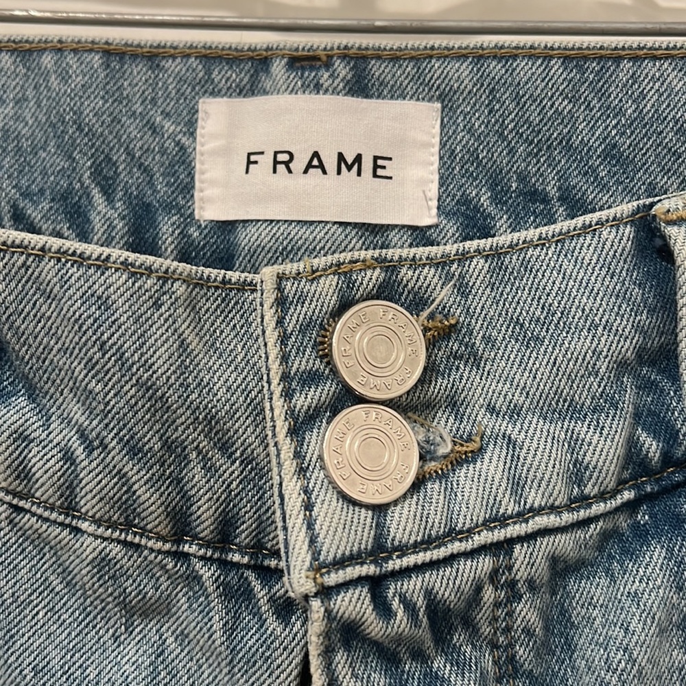 Frame Le Pixie Sylvie Slender Straight Light Wash - Picture 3 of 5